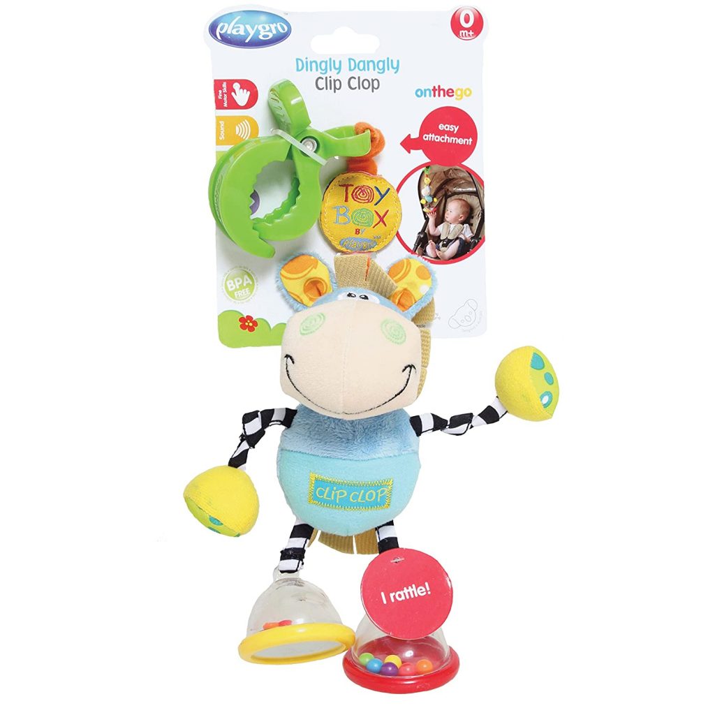 Juguete Colgante Hada De Playgro – Desde El Nacimiento – Estimula Vista, Oído Y Tacto – Incluye Sonajero Y Anillo De Dentición