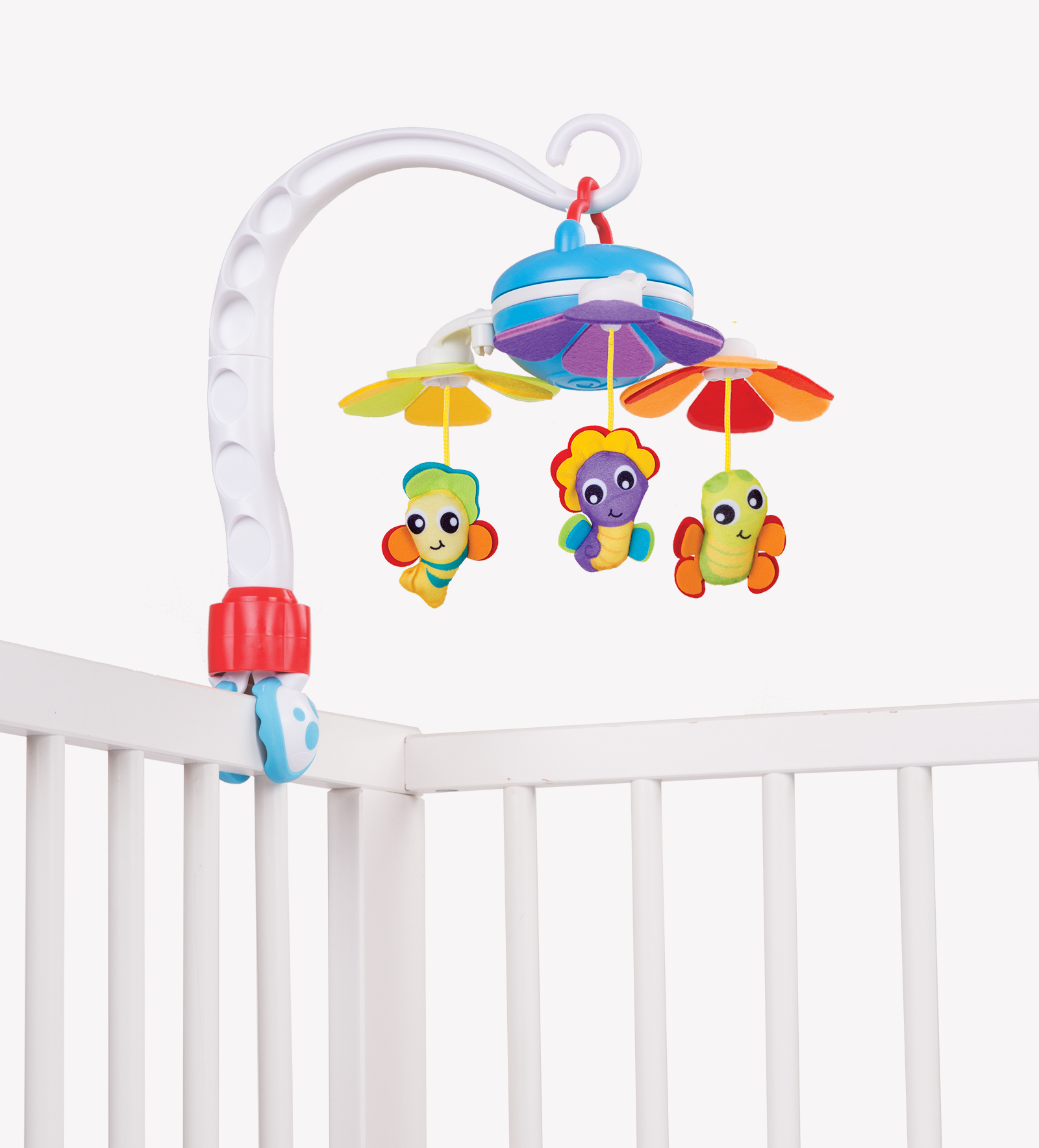 40189 On the go or at home From 0 Months Playgro Musical Travel Mobile With 3 different Melodies Multicoloured