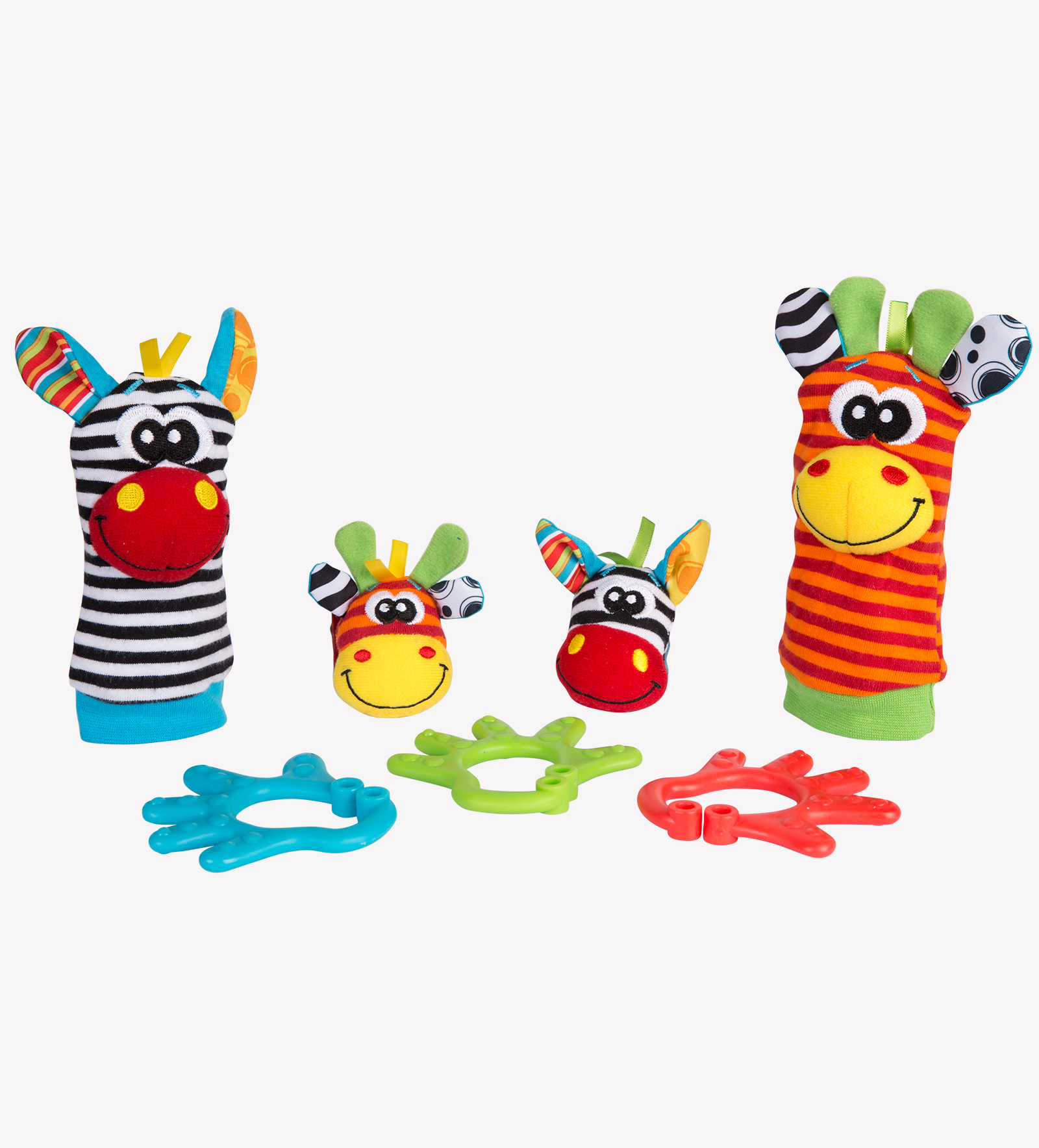 playgro jungle wrist rattle and foot finder set