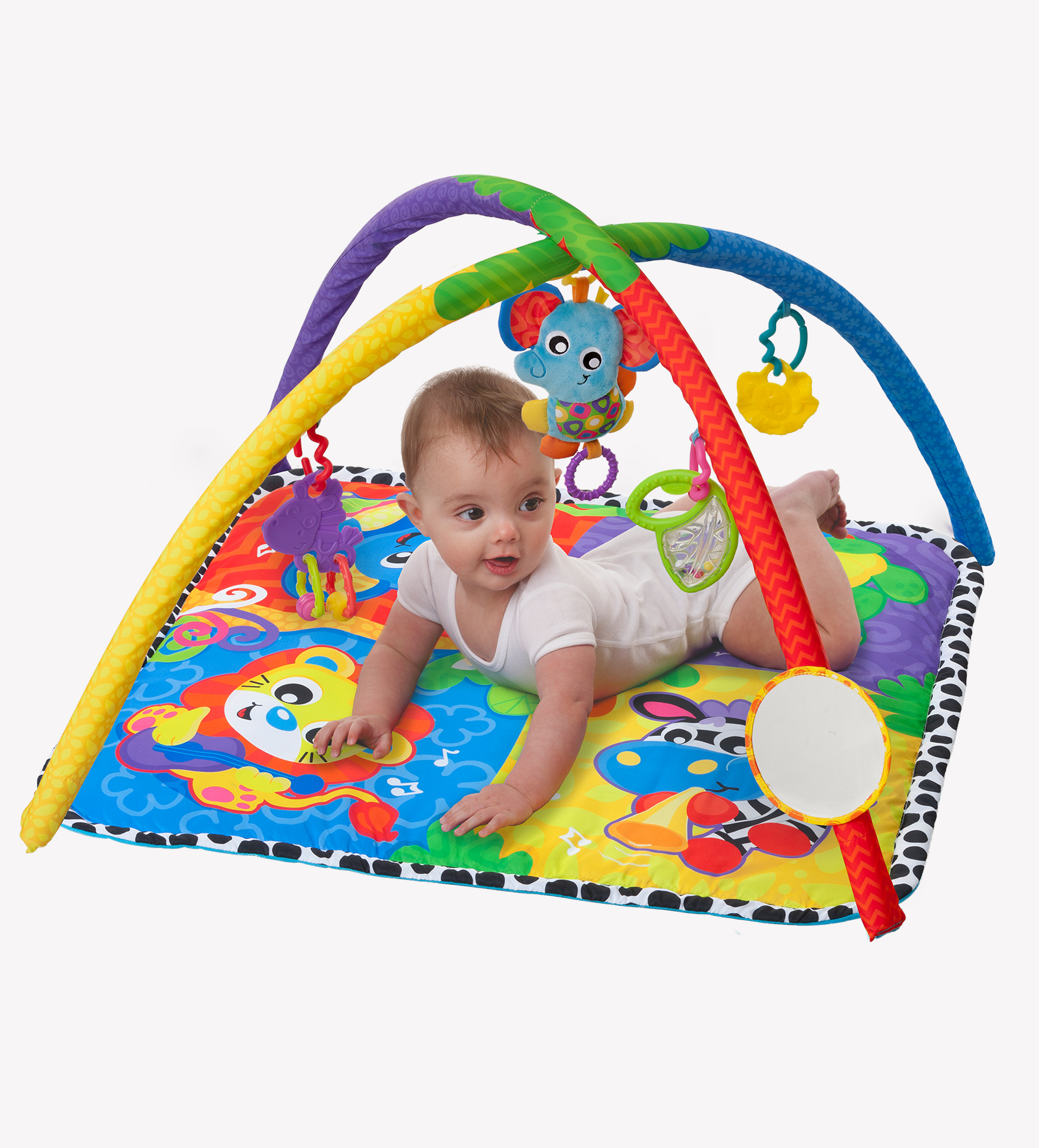 Lights Blue WYSWYG Baby Gym Jungle Musical Play Mats for Floor Kick and Play Piano Gym Activity Center with Music and Sounds Toys for Infants and Toddlers Aged 0 to 6 12Months Old 